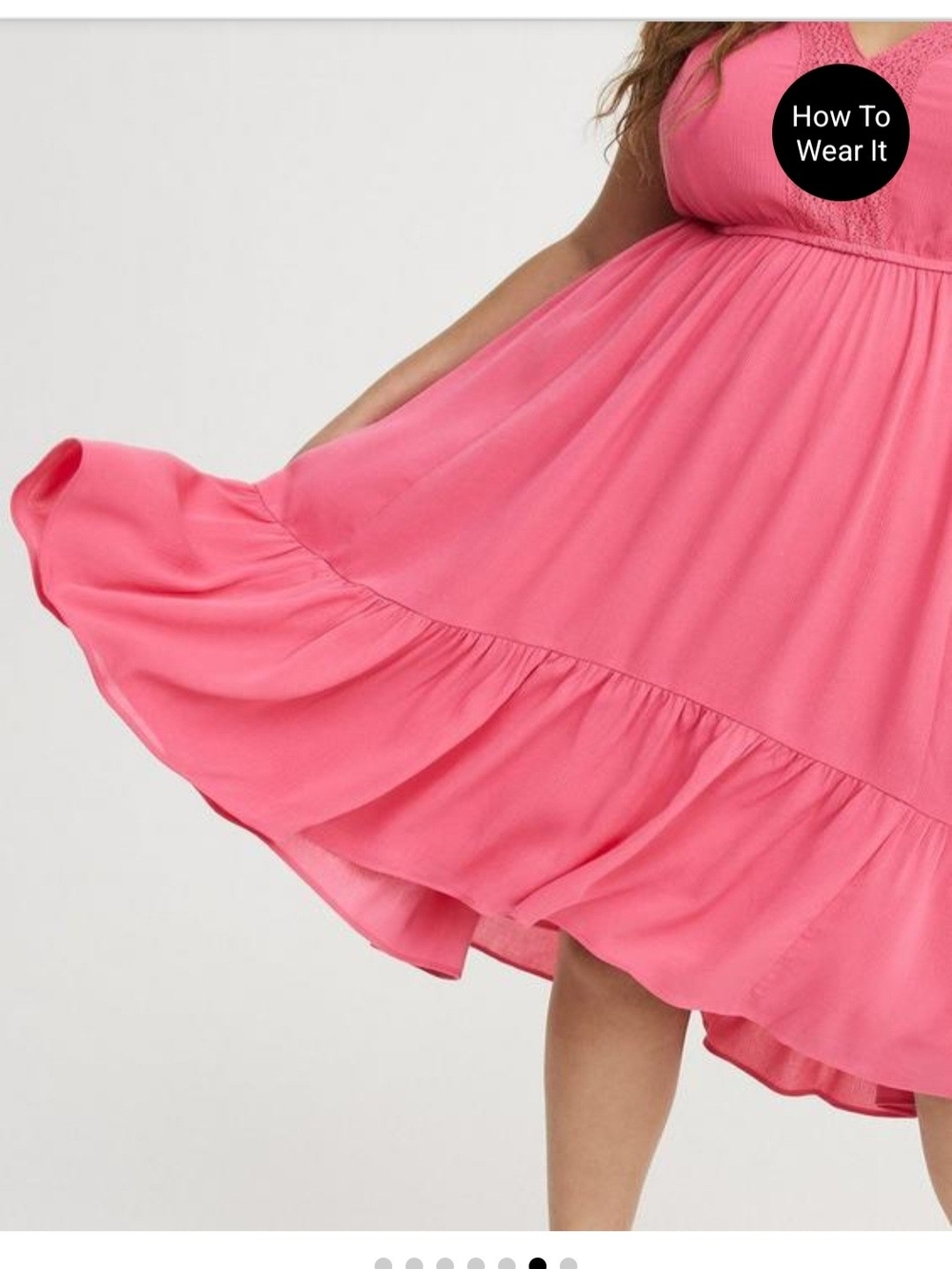 torrid Pink Keyhole Flutter Sleeve Midi Dress - Picture 4 of 4